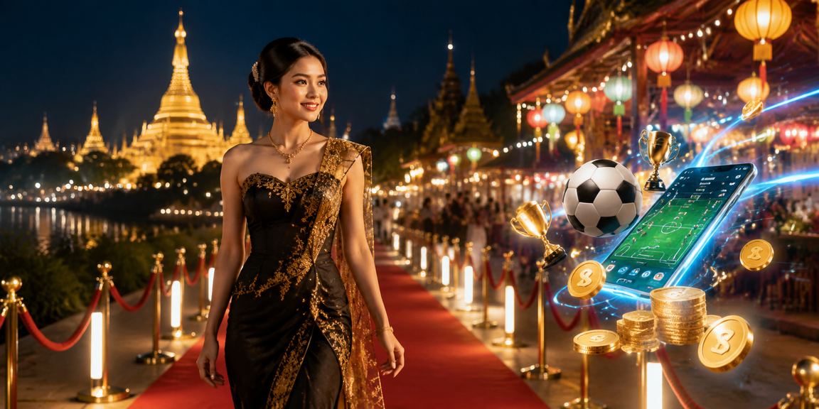 ရွှေတိဂုံဘုရားနား ဘောလုံးလောင်းကစား ရှုခင်း